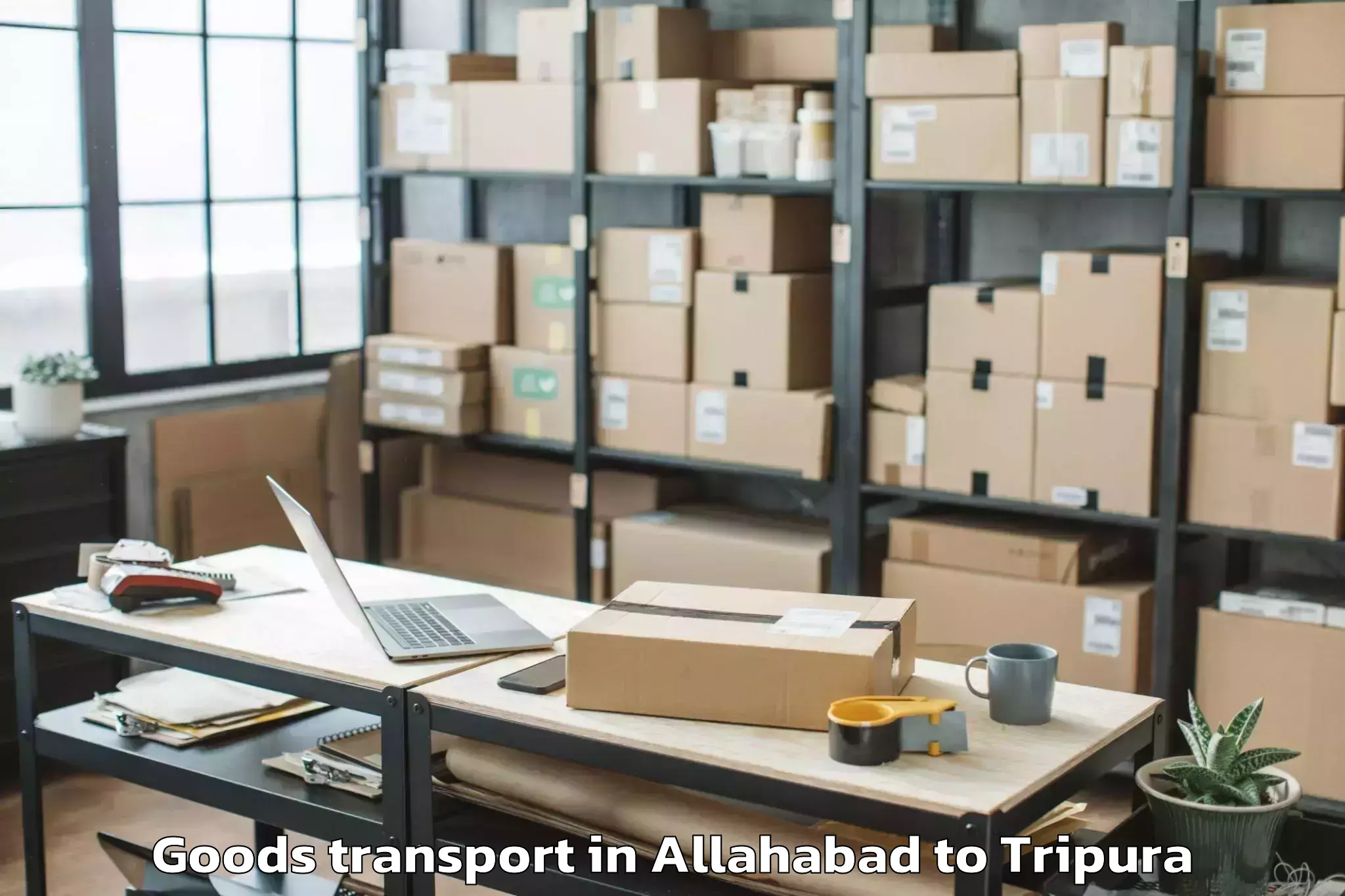 Affordable Allahabad to Melaghar Goods Transport